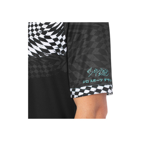 Maillot GIRO Roust Yasuda negro turquesa S