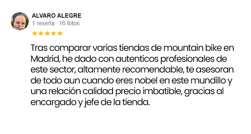 Reseña cliente 1
