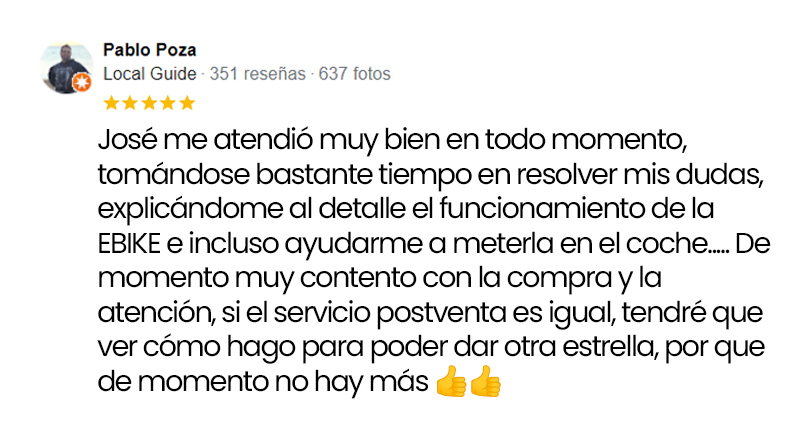 Reseña cliente 3