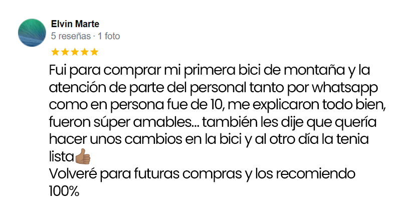 Reseña cliente 4