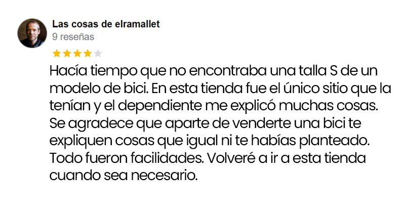 Reseña cliente 6